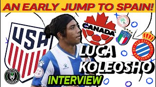 Will the CanMNT take another TOP USMNT prospect? | Interview with Luca Koleosho!