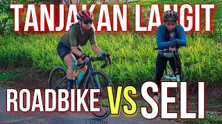 SAMA2 NGOMEL! BOJO GALAK NANJAK PAKE SELI VS PAKE ROADBIKE. TANJAKAN SILAYUR