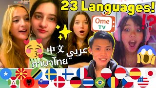 Polyglot Guy Makes Everyone SMILE by Speaking Their Mother Tongue! - Omegle