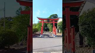 神社に行きました・南外山八幡社・小牧市南外山・赤塗りの鳥居はやっぱり素晴らしい！緑が美味しい参拝でした。#お参り#お願い#お祈り#神社巡り#心安らぐ