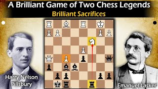 A Brilliant Game of Two Chess Legends | Pillsbury vs Lasker 1896