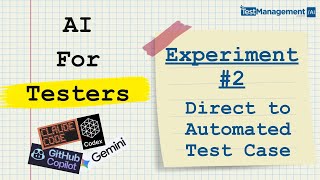 Test Case to Automated Execution - with NO code