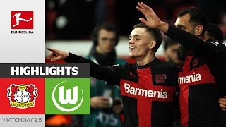 Wirtz & Co. Extend Their Streak! | Bayer 04 Leverkusen - VfL Wolfsburg 2-0 | Highlights | Bundesliga