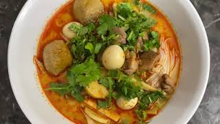 Cooking: Khao Poon-Qhaub Poob