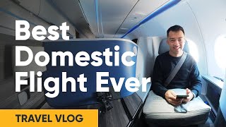 Travel Vlog - Best domestic flight I've ever been on