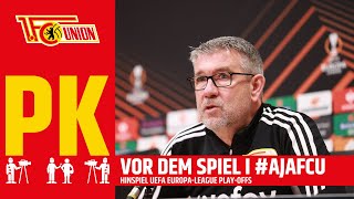 "Eine Sensation schaffen" I Pressekonferenz I Ajax Amsterdam - 1. FC Union Berlin I Europa League