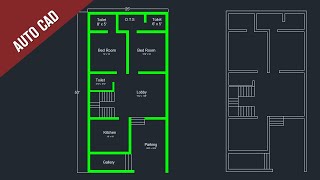 25 X 50 House Plan || Auto CAD || House Plan in AutoCAD || AutoCAD Civil Drawing