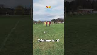 Cr7 junior 🤩✨ | Striking all the way to the target 🎯 as hard as his father 🔜 | #ronaldo #op #shorts