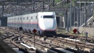 高速通過！ さらば E1系 上越新幹線 上毛高原駅 通過 Shinkansen passed 2012.9.18