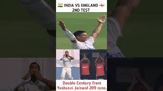 Double Hundred for yashasvi jaiswal/INDIA 🆚 ENGLAND 2ND TEST MATCH/#indvseng #yashasvijaiswal #india