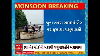 Gujarat Rain: ભરુચના આ ગામમાં બેટ પર પશુપાલકો અને ખેડૂતો ફસાતા જાતે જ બહા નીકળવાના પ્રયાસ કર્યા