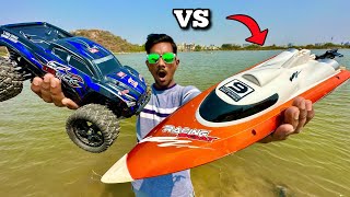 RC Fastest FT009 Racing Boat Unboxing & Testing - Chatpat toy tv