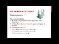 de uiteenzetting