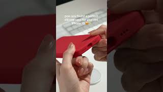 pov: you found a perfect silicone case for your red iPhone 13 😍✨ #siliconecase #iphone13 #aesthetic