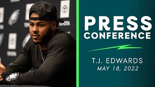 T.J. Edwards: "I'm a Team First Guy" | Philadelphia Eagles Press Conference