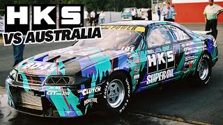 Drag Combat 2002 - HKS R33 GT-R takes on Australia!