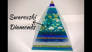 how to make a marine treasure resin pyramid – great tips and tricks #35 #resinpyramid #epoxyresin