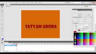 How To Do Hide The Text For Masking In Adobe Flash Professional Pro Cs5.