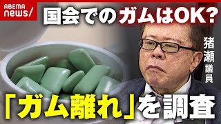 【人気の明暗】国会中に噛むのはマナー違反？「ガム離れ」が加速…急成長の「グミ」と「梅干し離れ」も調査｜ABEMA的ニュースショー