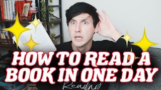 HOW TO READ A BOOK IN ONE DAY... (ft. STATION ELEVEN)