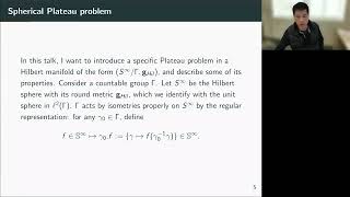 Antoine Song - Spherical Plateau problem and applications