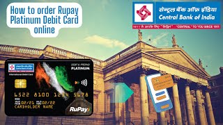 🏦💳 Central Bank Atm Card Online Apply | Rupay Platinum Debit Card 2024 | Cent Mobile | Drezillion