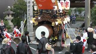 2024年　くわな石取祭　試楽　第八組　北桑名神社参拝　堤原