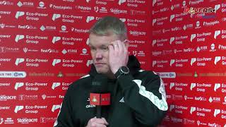 Grant McCann reacts to Port Vale defeat