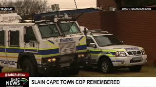 Slain Cape Town cop remembered