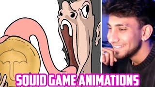 I REACT TO SQUID GAME ANIMATIONS!