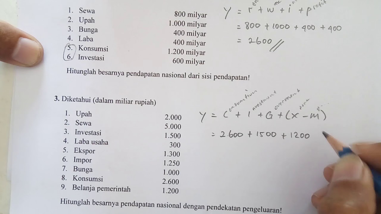 Metode Perhitungan Pendapatan Nasional Beserta Contoh Soal - Kanal Jabar