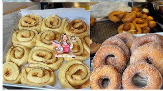 DONAS 🍩 Y ROLES DE CANELA 2 CON 1 RECETA