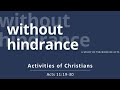 Acts 11:19-30 - Activities of Christians