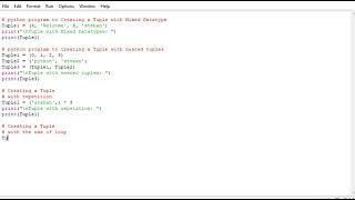 python program to Creating a Tuple with Mixed Datatype