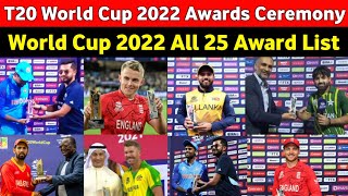 ICC T20 World Cup 2022 Awards Ceremony | World Cup 2022 All Awards list | World Cup 2022 Prize Money