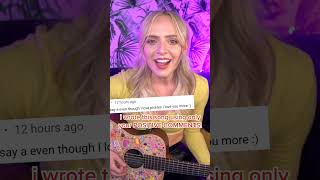 I Wrote a Song Using Only POSITIVE COMMENTS! - Madilyn Bailey #SHORTS