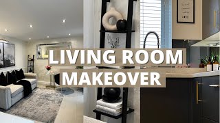 DIY LIVING ROOM MAKEOVER ON A BUDGET | Living Room Decorating Ideas 2022 + Living Room Makeover