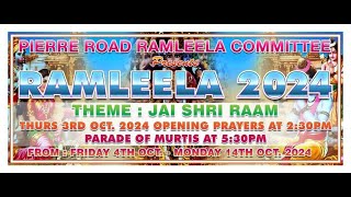 Pierre Road Ramleela Celebrations 2024 - Jai Shri Raam Night 10