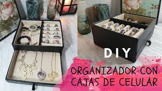ORGANIZADOR DE JOYERIA RECICLAJE CAJAS DE CATON | DIY