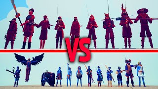 SAMURAI TEAM vs RANGED TEAM | TABS - Totally Accurate Battle Simulator