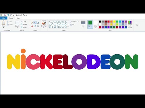 How To Draw The Colorful Nickelodeon Logo Using Ms Paint How To Draw On Your Computer How To Draw The Colorful Nickelodeon Logo Using Ms Paint How To Draw On Your Computer