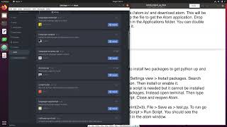Linux Installing mujoco python: Install python/ Atom (editor) / mujoco python