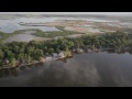 delta beach from the air aerial footage of lake manitoba