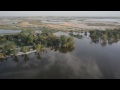 delta beach from the air aerial footage of lake manitoba