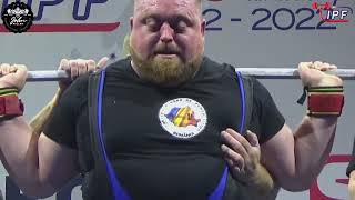 Ionut Florin Lupas - 5th Place 985kg Total - 120+kg Class 2022 IPF World Open Championship