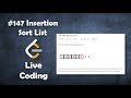 Insertion Sort List | Live Coding with Explanation | Leetcode #147
