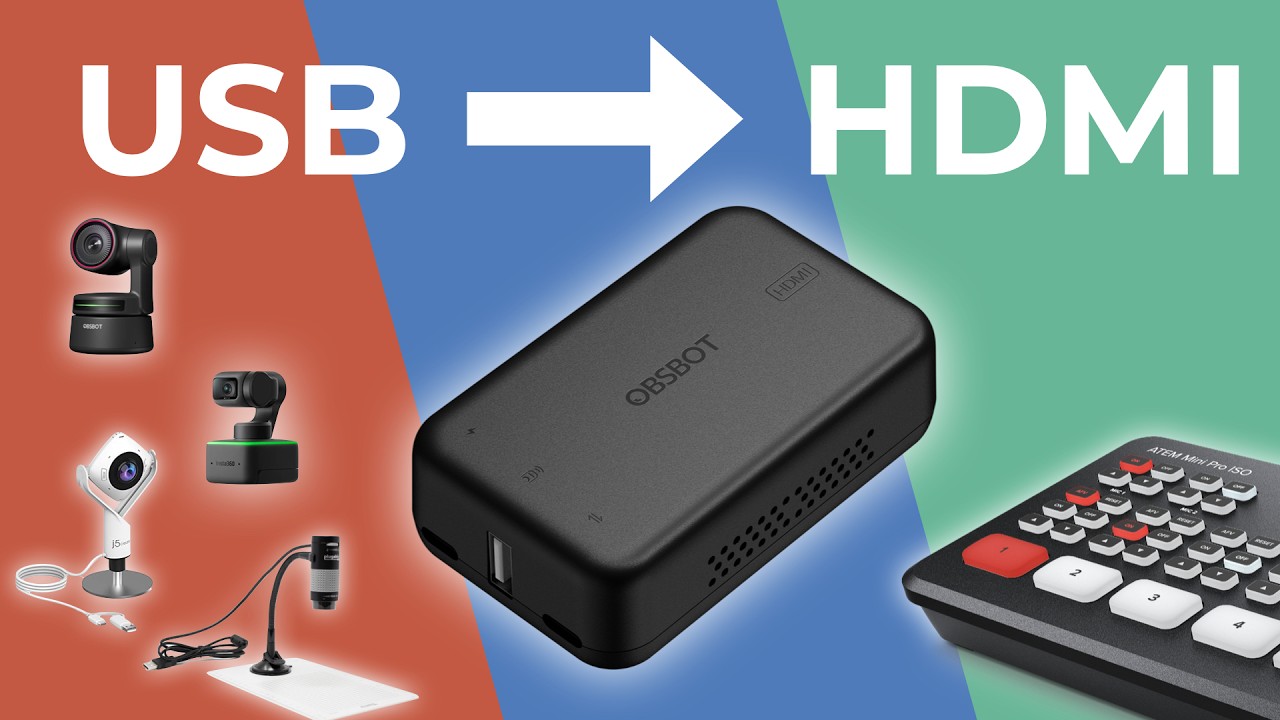 How to convert USB webcams to HDMI with the OBSBOT UVC Converter’ How to convert USB webcams to HDMI with the OBSBOT UVC Converter