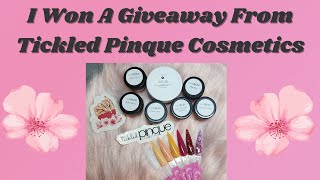 I Won A Giveaway From @tickledpinquecosmetics | Free Acrylic Scoop | Tik Tok Acrylic Scoop