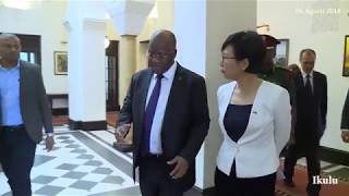 The Ambassador of China to Tanzania Hon. Wang Ke, pays a courtesy call on President Magufuli