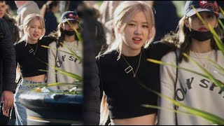 Lisa and Rosé spotted together supporting the release of Rosé \u0026 Bruno Mars APT.